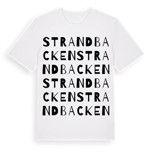 Strandbacken ordlek t-shirt – ekologisk bomull t-shirt från Pinshirt