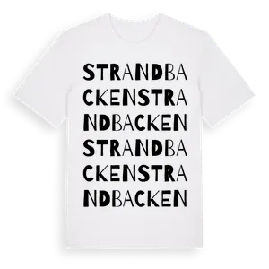 Strandbacken ordlek t-shirt – ekologisk bomull t-shirt från Pinshirt