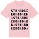 Pink Cotton t-shirt med Strandbergbodarna ordlek t-shirt