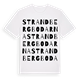 White t-shirt med Strandbergbodarna ordlek t-shirt