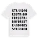 White t-shirt med Strandfors ordlek t-shirt