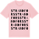 Pink Cotton t-shirt med Strandfors ordlek t-shirt