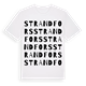 White t-shirt med Strandfors ordlek t-shirt