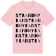 Pink Cotton t-shirt med Strandmyran ordlek t-shirt