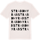 Vintage White t-shirt med Strandmyran ordlek t-shirt