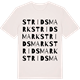 Vintage White t-shirt med Stridsmark ordlek t-shirt
