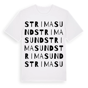 Strimasund ordlek t-shirt – ekologisk bomull t-shirt från Pinshirt