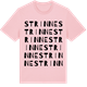 Pink Cotton t-shirt med Strinne ordlek t-shirt