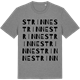 Mid Heather Gray t-shirt med Strinne ordlek t-shirt