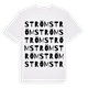 White t-shirt med Ström ordlek t-shirt