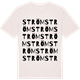 Vintage White t-shirt med Ström ordlek t-shirt