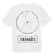 White t-shirt med Strömbäck t-shirt