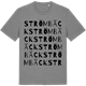 Mid Heather Gray t-shirt med Strömbäck ordlek t-shirt