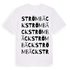 Strömbäck ordlek t-shirt – ekologisk bomull t-shirt från Pinshirt