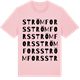 Pink Cotton t-shirt med Strömfors ordlek t-shirt