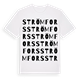 White t-shirt med Strömfors ordlek t-shirt