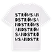 White t-shirt med Strömsand ordlek t-shirt