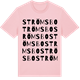 Pink Cotton t-shirt med Strömsbo ordlek t-shirt