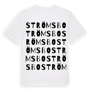 Strömsbo ordlek t-shirt – ekologisk bomull t-shirt från Pinshirt