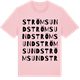 Pink Cotton t-shirt med Strömsund ordlek t-shirt
