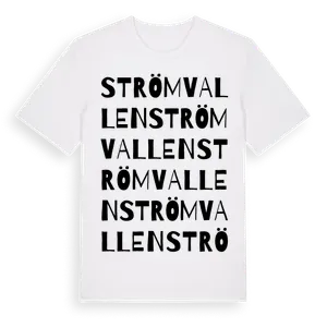 Strömvallen ordlek t-shirt – ekologisk bomull t-shirt från Pinshirt