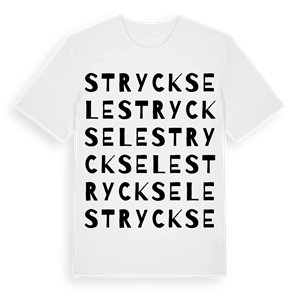 Strycksele ordlek t-shirt – ekologisk bomull t-shirt från Pinshirt