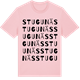 Pink Cotton t-shirt med Stugunäs ordlek t-shirt