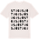 Vintage White t-shirt med Stugusjö ordlek t-shirt