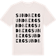 Vintage White t-shirt med Sundberg ordlek t-shirt