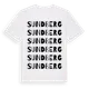 White t-shirt med Sundberg ordlek t-shirt