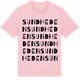 Pink Cotton t-shirt med Sundheden ordlek t-shirt