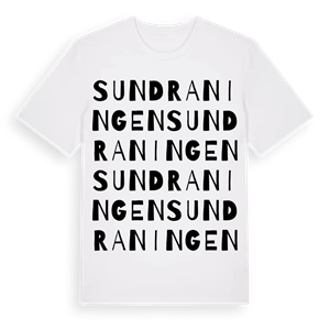 Sundraningen ordlek t-shirt – ekologisk bomull t-shirt från Pinshirt