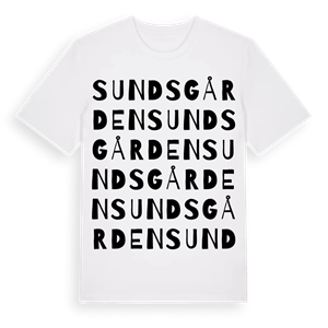 Sundsgården ordlek t-shirt – ekologisk bomull t-shirt från Pinshirt