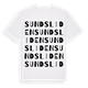White t-shirt med Sundsliden ordlek t-shirt