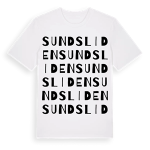 Sundsliden ordlek t-shirt – ekologisk bomull t-shirt från Pinshirt