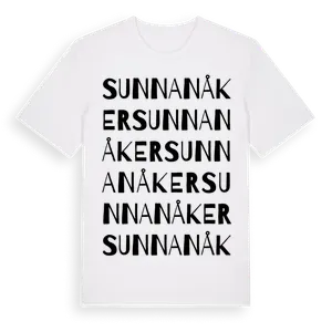 Sunnanåker ordlek t-shirt – ekologisk bomull t-shirt från Pinshirt