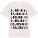 Vintage White t-shirt med Sunnansjö ordlek t-shirt