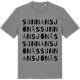 Mid Heather Gray t-shirt med Sunnansjönäs ordlek t-shirt