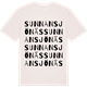 Vintage White t-shirt med Sunnansjönäs ordlek t-shirt