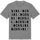 Mid Heather Gray t-shirt med Surliden ordlek t-shirt