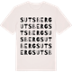 Vintage White t-shirt med Sutsberg ordlek t-shirt