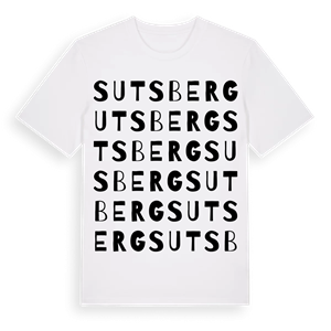 Sutsberg ordlek t-shirt – ekologisk bomull t-shirt från Pinshirt