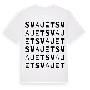 Svajet ordlek t-shirt – ekologisk bomull t-shirt från Pinshirt