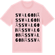 Pink Cotton t-shirt med Svalgonäs ordlek t-shirt
