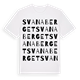 White t-shirt med Svanaberget ordlek t-shirt