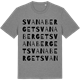 Mid Heather Gray t-shirt med Svanaberget ordlek t-shirt