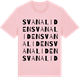 Pink Cotton t-shirt med Svanaliden ordlek t-shirt
