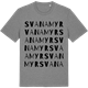 Mid Heather Gray t-shirt med Svanamyr ordlek t-shirt