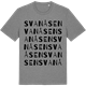 Mid Heather Gray t-shirt med Svanåsen ordlek t-shirt