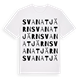 White t-shirt med Svanatjärn ordlek t-shirt